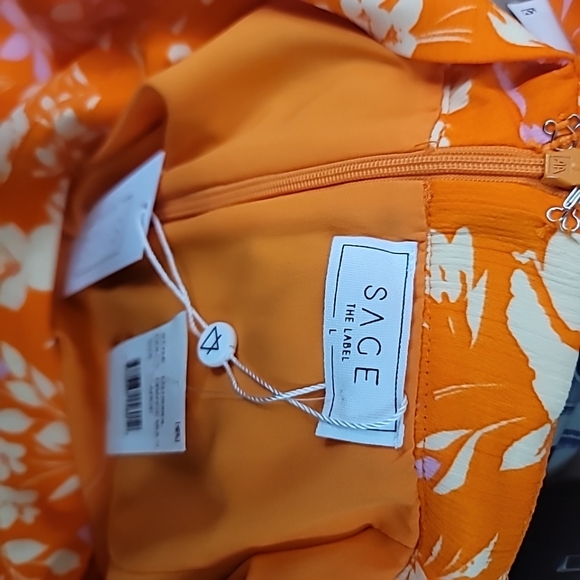 Sage The LabelAurora Floral Side Slit Midi Skirt - Picture 7 of 8